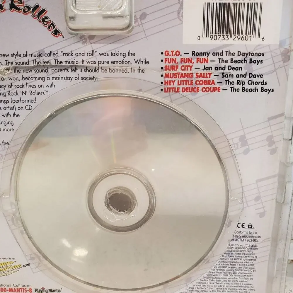 Johnny Lightning Rock'N'Rollers Car  & Beach Boys CD